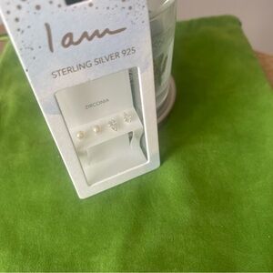 Sterling Silver 925 Zirconia Earrings Set